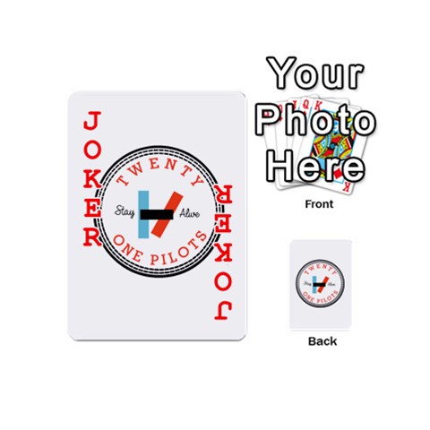 Twenty One Pilots  Playing Cards 54 (Mini) from ArtsNow.com Front - Joker2