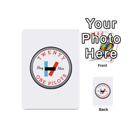 Twenty One Pilots  Playing Cards 54 (Mini) from ArtsNow.com Back