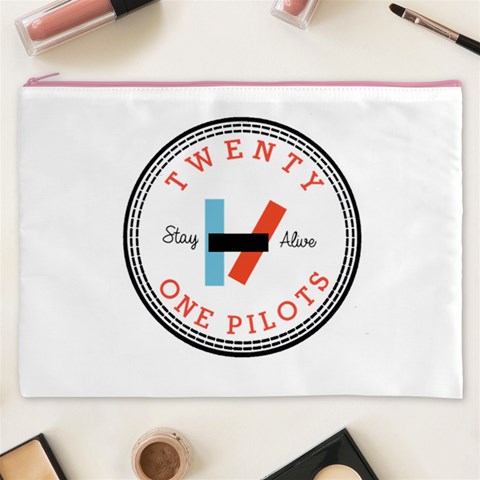 Twenty One Pilots  Cosmetic Bag (XXXL) from ArtsNow.com Front