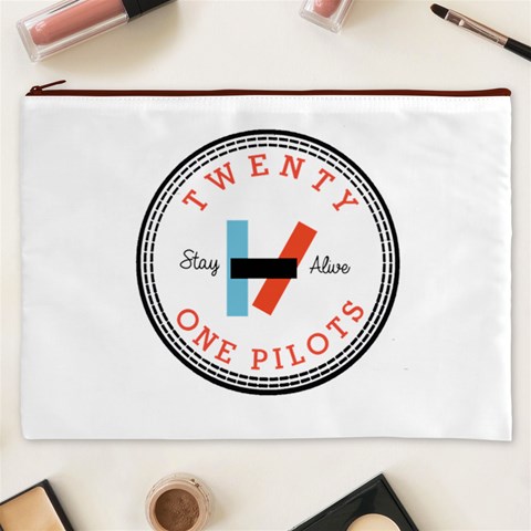 Twenty One Pilots  Cosmetic Bag (XXXL) from ArtsNow.com Front