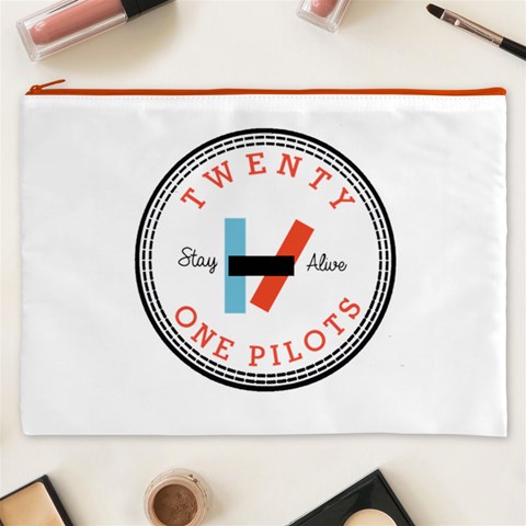 Twenty One Pilots  Cosmetic Bag (XXXL) from ArtsNow.com Front