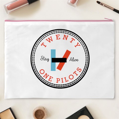 Twenty One Pilots  Cosmetic Bag (XXXL) from ArtsNow.com Back