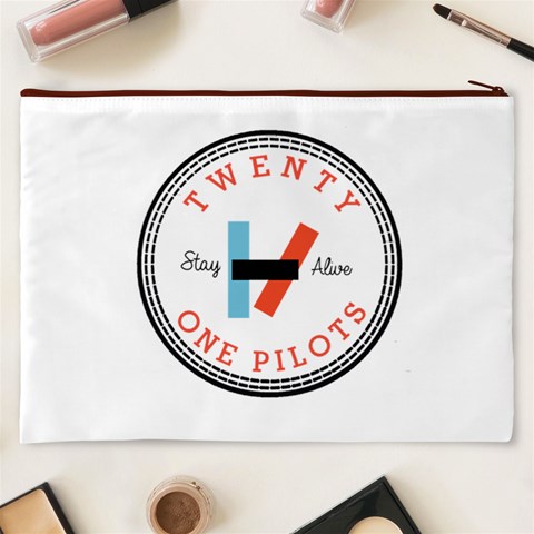 Twenty One Pilots  Cosmetic Bag (XXXL) from ArtsNow.com Back