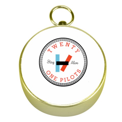Twenty One Pilots  Gold Compass from ArtsNow.com Front