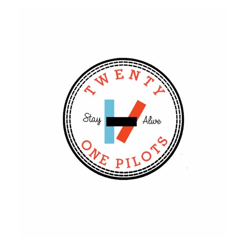 Twenty One Pilots  Drawstring Pouch (Medium) from ArtsNow.com Front