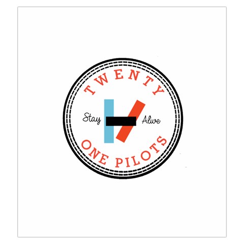 Twenty One Pilots  Drawstring Pouch (Large) from ArtsNow.com Front