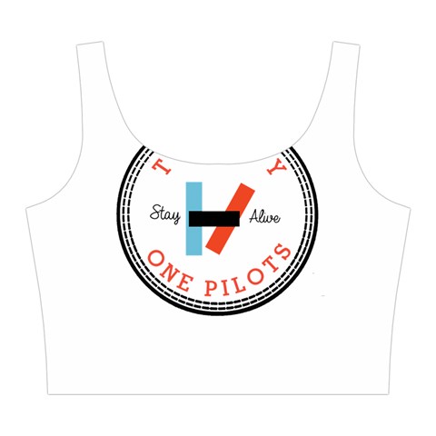 Twenty One Pilots  Midi Sleeveless Dress from ArtsNow.com Top Front