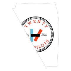 Twenty One Pilots  Midi Wrap Pencil Skirt from ArtsNow.com Front Left