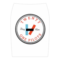 Twenty One Pilots  Midi Wrap Pencil Skirt from ArtsNow.com Back