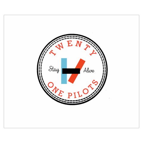Twenty One Pilots  Medium Zipper Tote Bag from ArtsNow.com Front