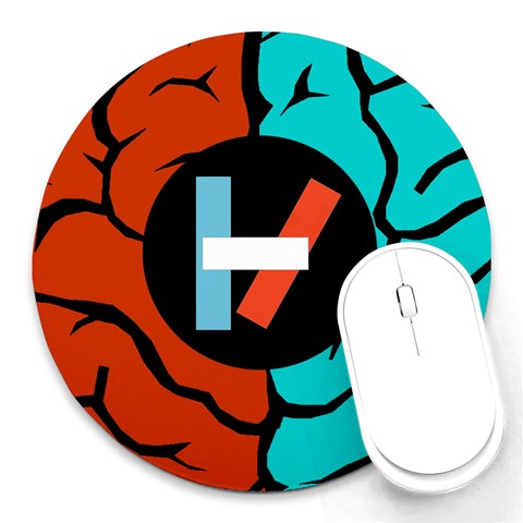 Twenty One Pilots Round Mousepad from ArtsNow.com Front