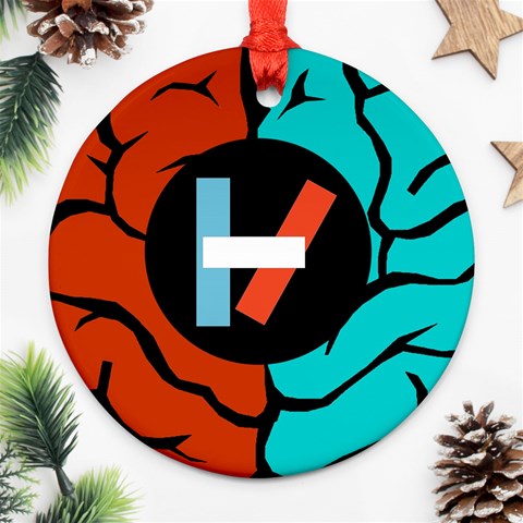 Twenty One Pilots Ornament (Round) from ArtsNow.com Front