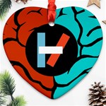 Twenty One Pilots Ornament (Heart)
