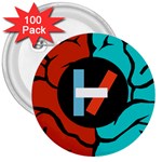 Twenty One Pilots 3  Button (100 pack)