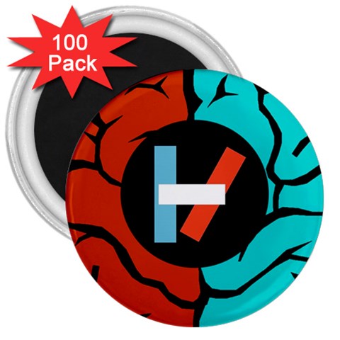 Twenty One Pilots 3  Magnet (100 pack) from ArtsNow.com Front