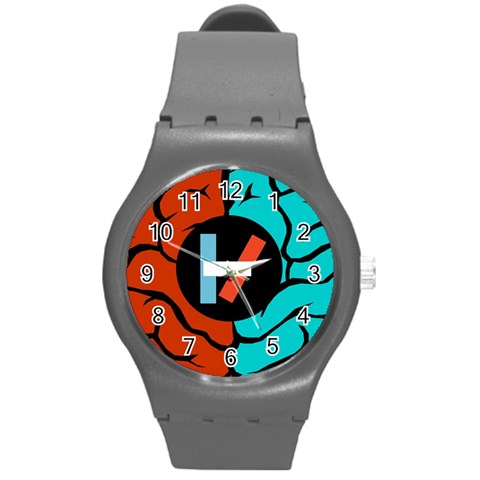 Twenty One Pilots Round Plastic Sport Watch (M) from ArtsNow.com Front
