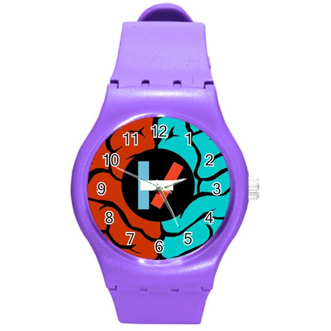 Twenty One Pilots Round Plastic Sport Watch (M) from ArtsNow.com Front