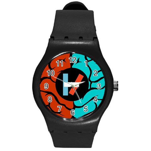 Twenty One Pilots Round Plastic Sport Watch (M) from ArtsNow.com Front