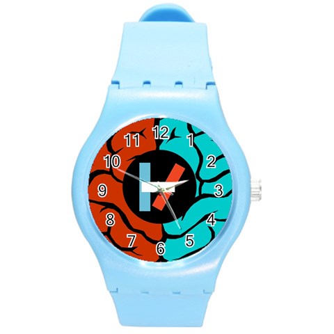 Twenty One Pilots Round Plastic Sport Watch (M) from ArtsNow.com Front