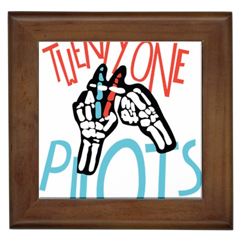 Twenty One Pilots Framed Tile from ArtsNow.com Front