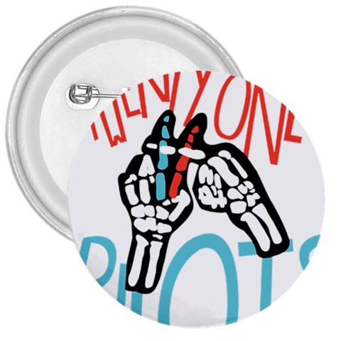 Twenty One Pilots 3  Button from ArtsNow.com Front