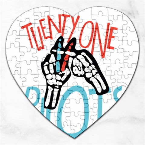 Twenty One Pilots Jigsaw Puzzle (Heart) from ArtsNow.com Front