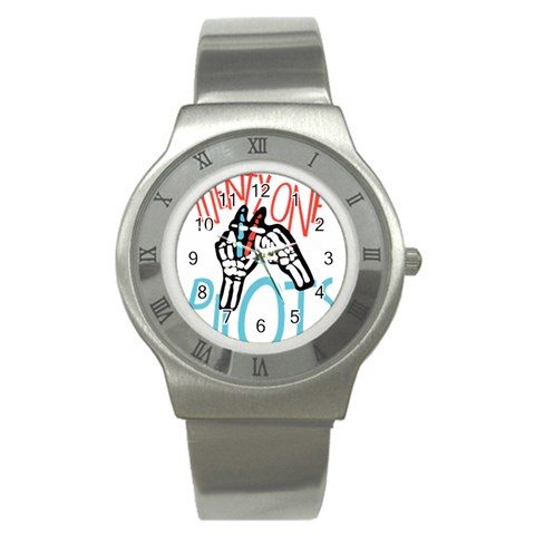 Twenty One Pilots Stainless Steel Watch from ArtsNow.com Front