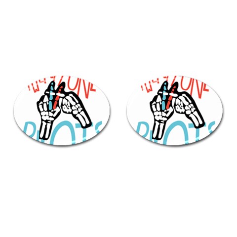 Twenty One Pilots Cufflinks (Oval) from ArtsNow.com Front(Pair)