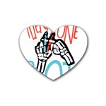 Twenty One Pilots Rubber Heart Coaster (4 pack)