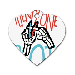 Twenty One Pilots Dog Tag Heart (Two Sides) from ArtsNow.com Front