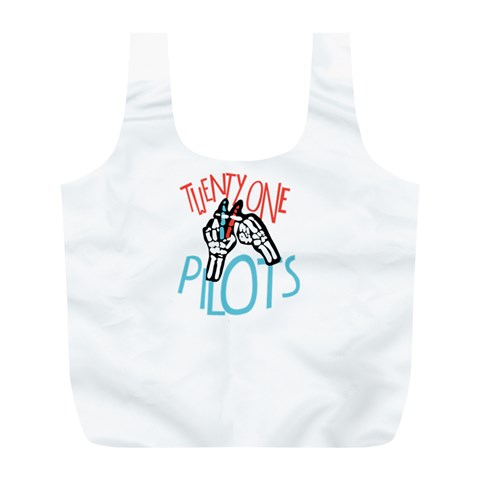 Twenty One Pilots Full Print Recycle Bag (L) from ArtsNow.com Back