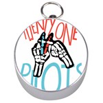 Twenty One Pilots Silver Compass