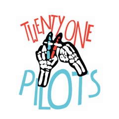 Twenty One Pilots Drawstring Pouch (Medium) from ArtsNow.com Front