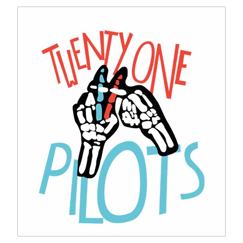 Twenty One Pilots Drawstring Pouch (Large) from ArtsNow.com Front
