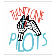 Twenty One Pilots Drawstring Pouch (Large) from ArtsNow.com Front