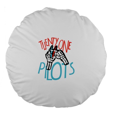 Twenty One Pilots Large 18  Premium Flano Round Cushion  from ArtsNow.com Front