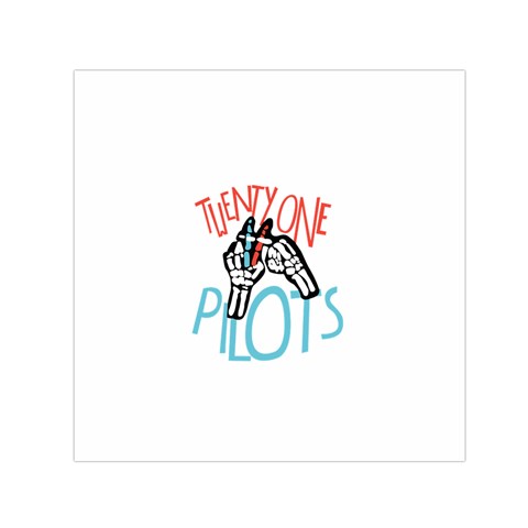 Twenty One Pilots Small Satin Scarf (Square) from ArtsNow.com Front