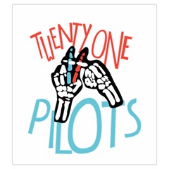 Twenty One Pilots Drawstring Pouch (XXL) from ArtsNow.com Back