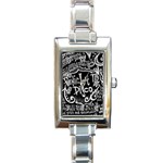Panic ! At The Disco Lyric Quotes Rectangle Italian Charm Watch
