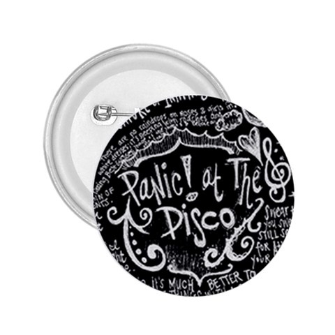 Panic ! At The Disco Lyric Quotes 2.25  Button from ArtsNow.com Front