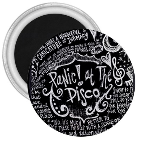 Panic ! At The Disco Lyric Quotes 3  Magnet from ArtsNow.com Front