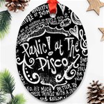 Panic ! At The Disco Lyric Quotes Ornament (Oval)