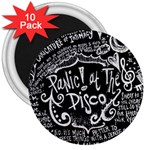 Panic ! At The Disco Lyric Quotes 3  Magnet (10 pack)