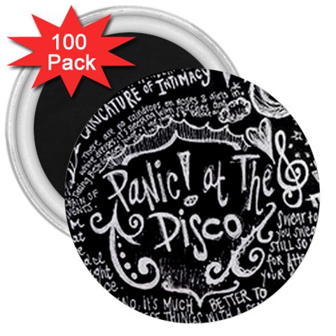Panic ! At The Disco Lyric Quotes 3  Magnet (100 pack) from ArtsNow.com Front