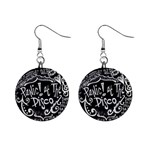 Panic ! At The Disco Lyric Quotes 1  Button Earrings