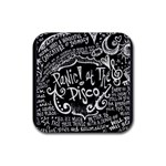 Panic ! At The Disco Lyric Quotes Rubber Coaster (Square)