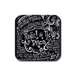 Panic ! At The Disco Lyric Quotes Rubber Square Coaster (4 pack)