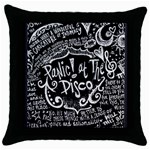 Panic ! At The Disco Lyric Quotes Throw Pillow Case (Black)