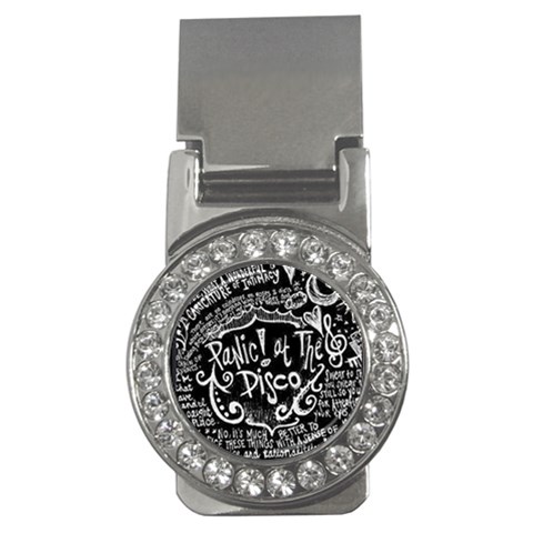 Panic ! At The Disco Lyric Quotes Money Clip (CZ) from ArtsNow.com Front