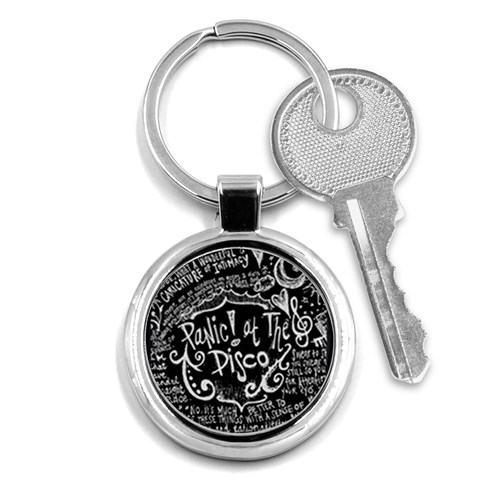 Panic ! At The Disco Lyric Quotes Key Chain (Round) from ArtsNow.com Front
